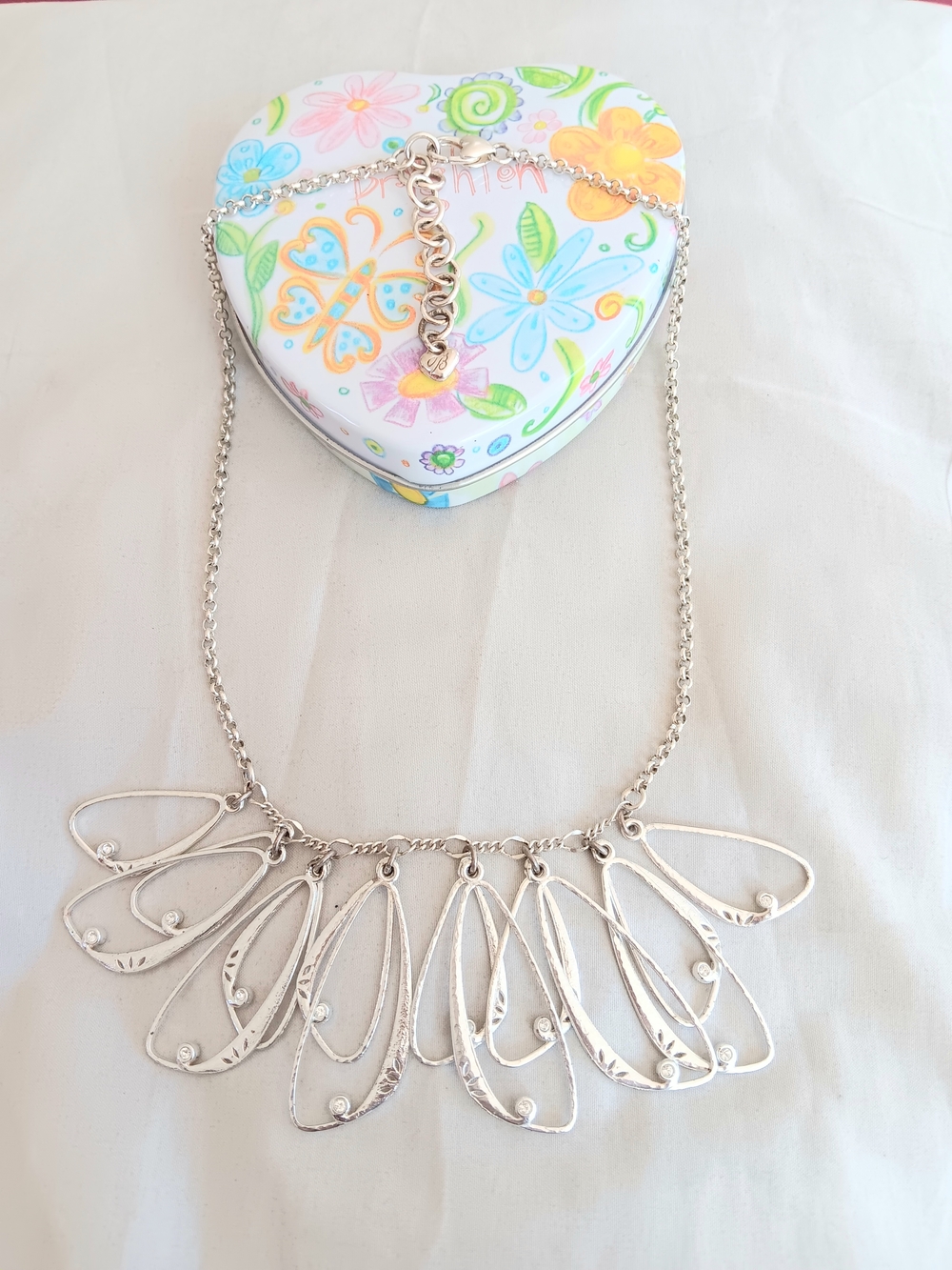 Brighton Second Nature Butterfly Wings Silver Necklace.